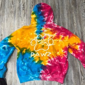 PAWZ tie dye sweatshirt